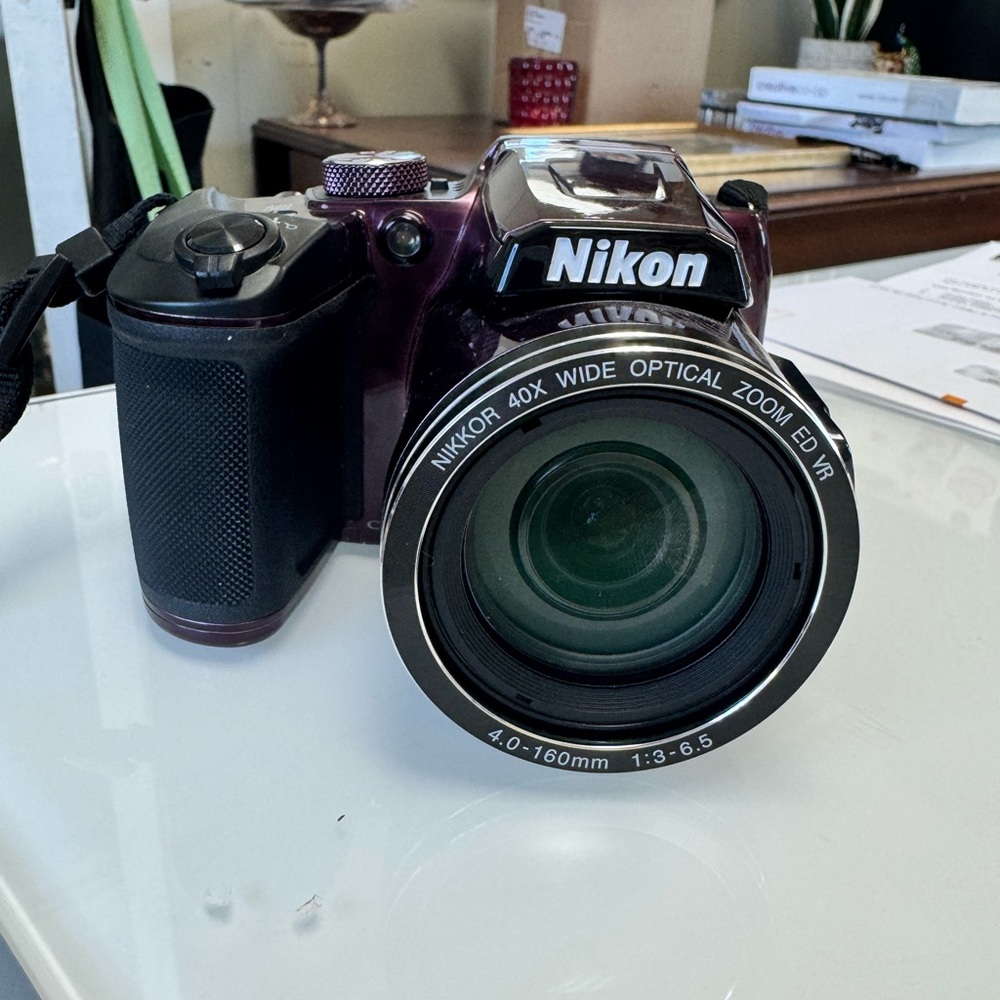 Nikon COOLPIX B500 16MP 40x Optical Zoom Digital Camera w/Wi-Fi (Plum